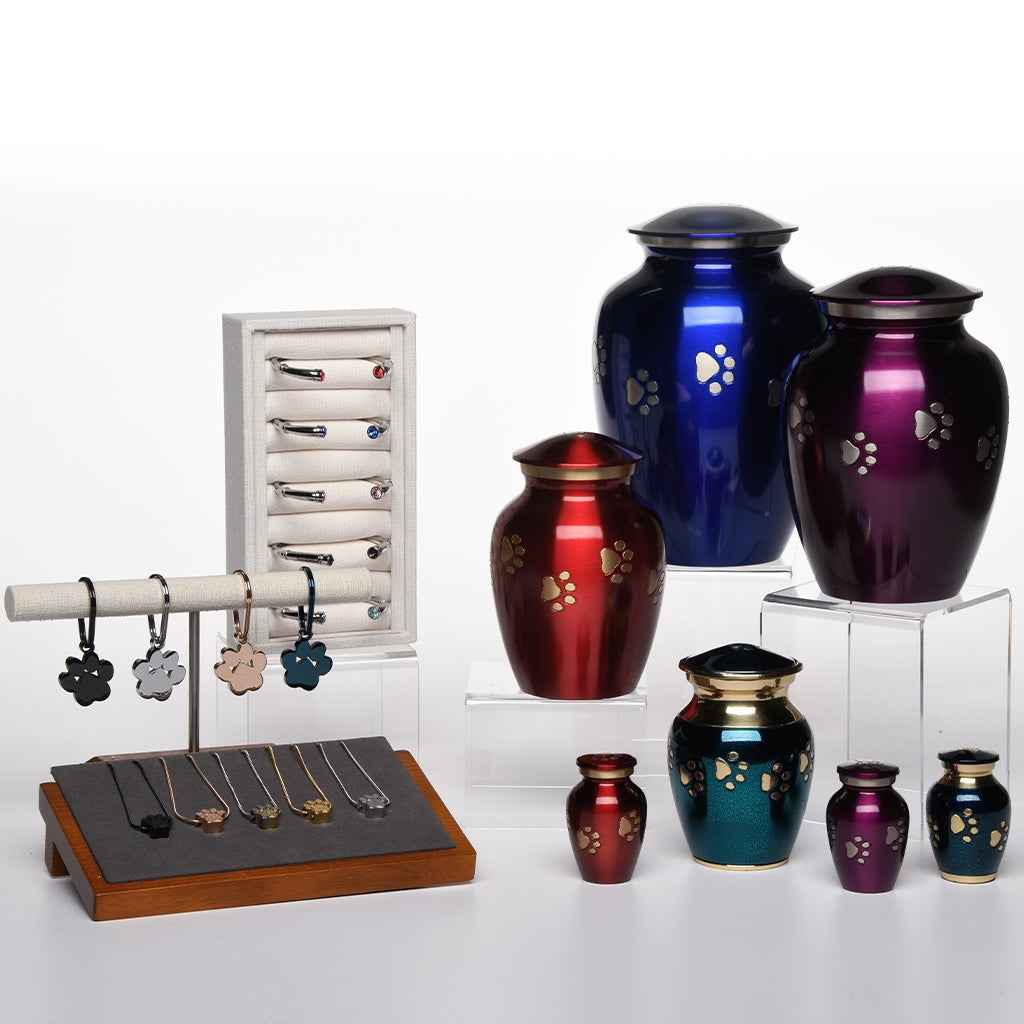 FOREVER PAWS Display Set8 Bogati Urn Company