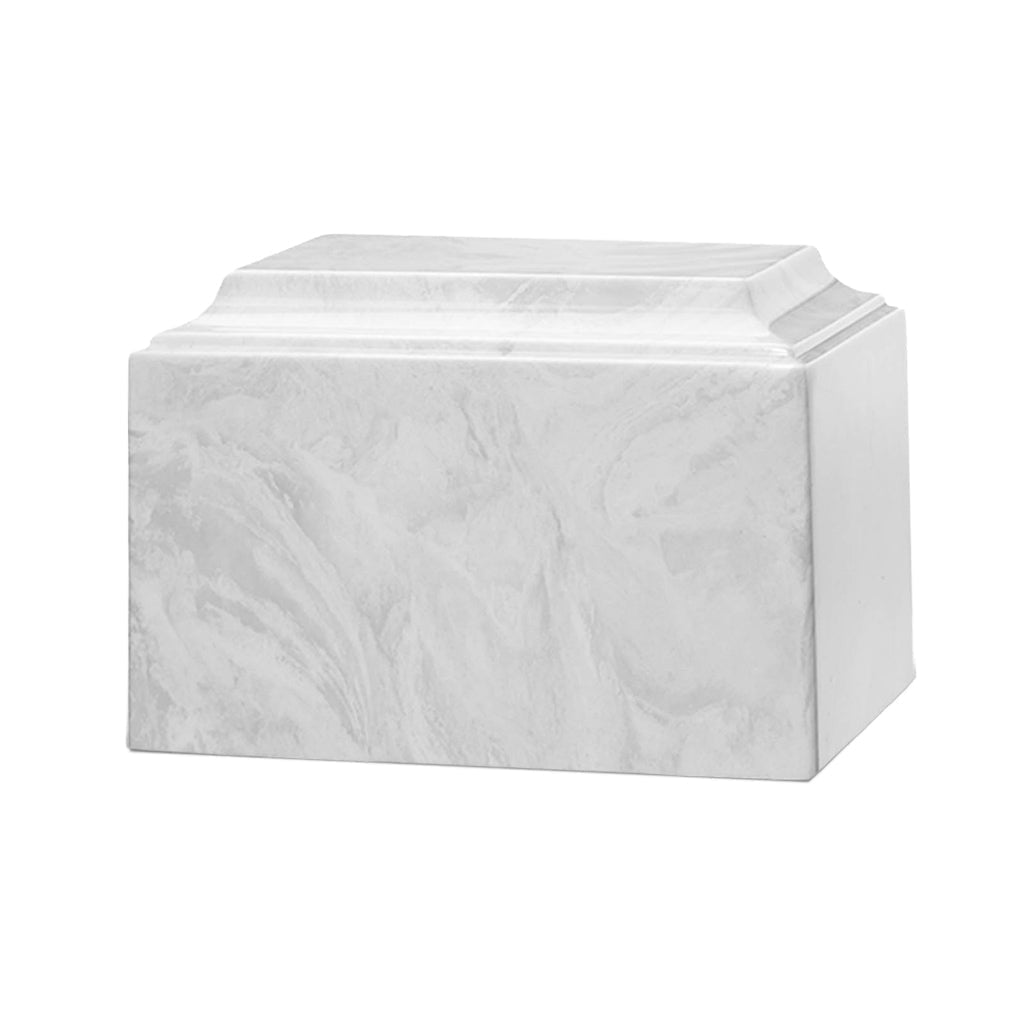 ADULT Cultured Marble Tuscany Urn White Carrera