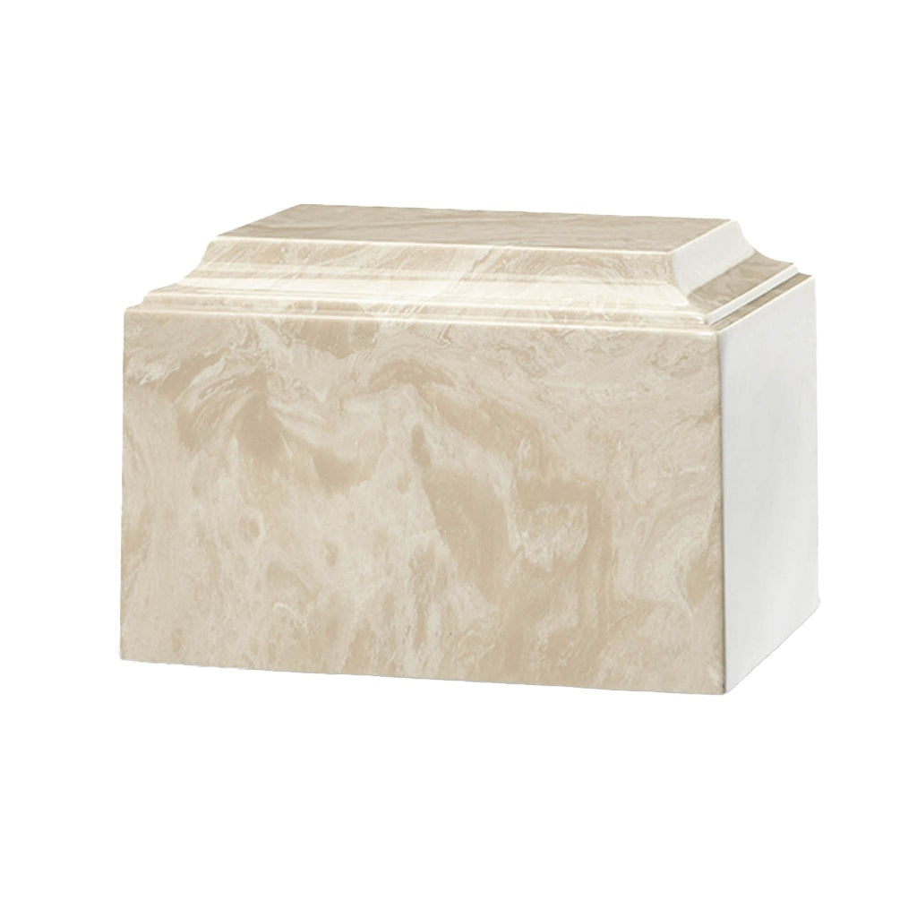 ADULT Cultured Marble Tuscany Urn Creme Mocha