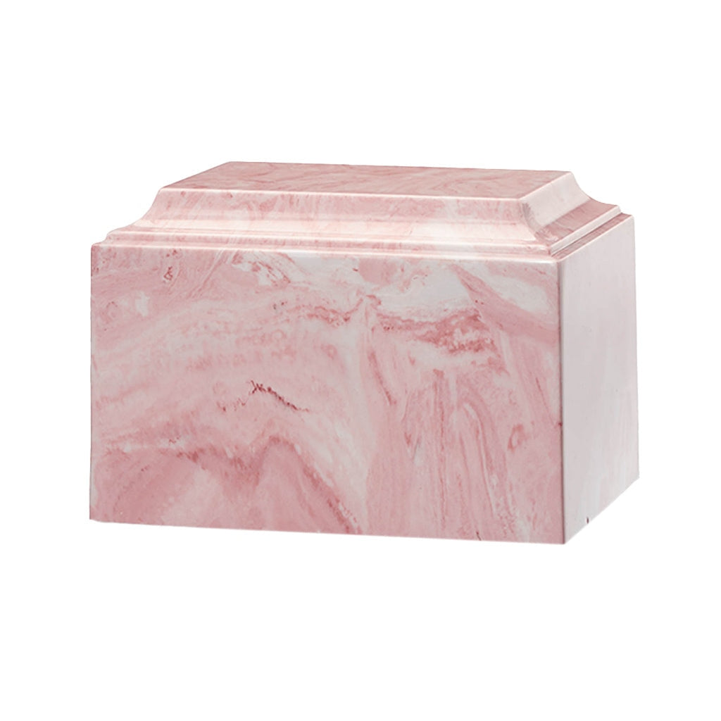 ADULT Cultured Marble Tuscany Urn - Pink