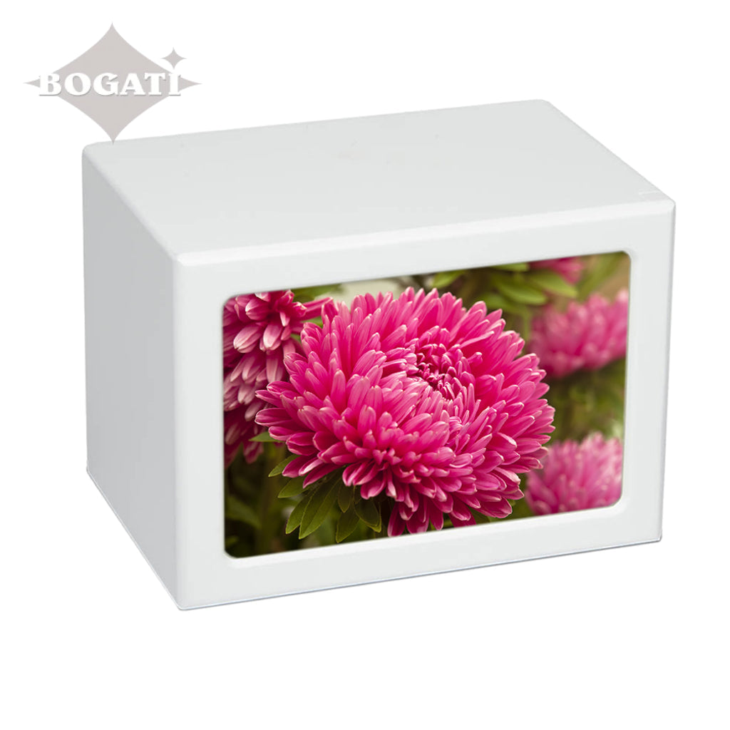 EXTRA LARGE Photo Frame urn PY06 - Pink Flowers