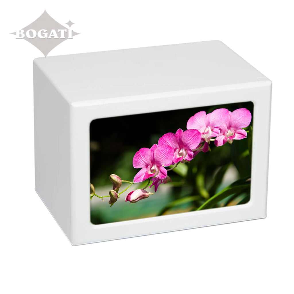 EXTRA LARGE Photo Frame urn PY06 - Pink Flowers
