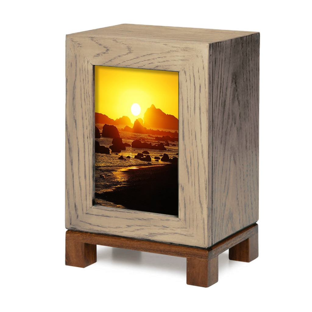 ADULT Rustic Style Photo Frame Urn - Sunset
