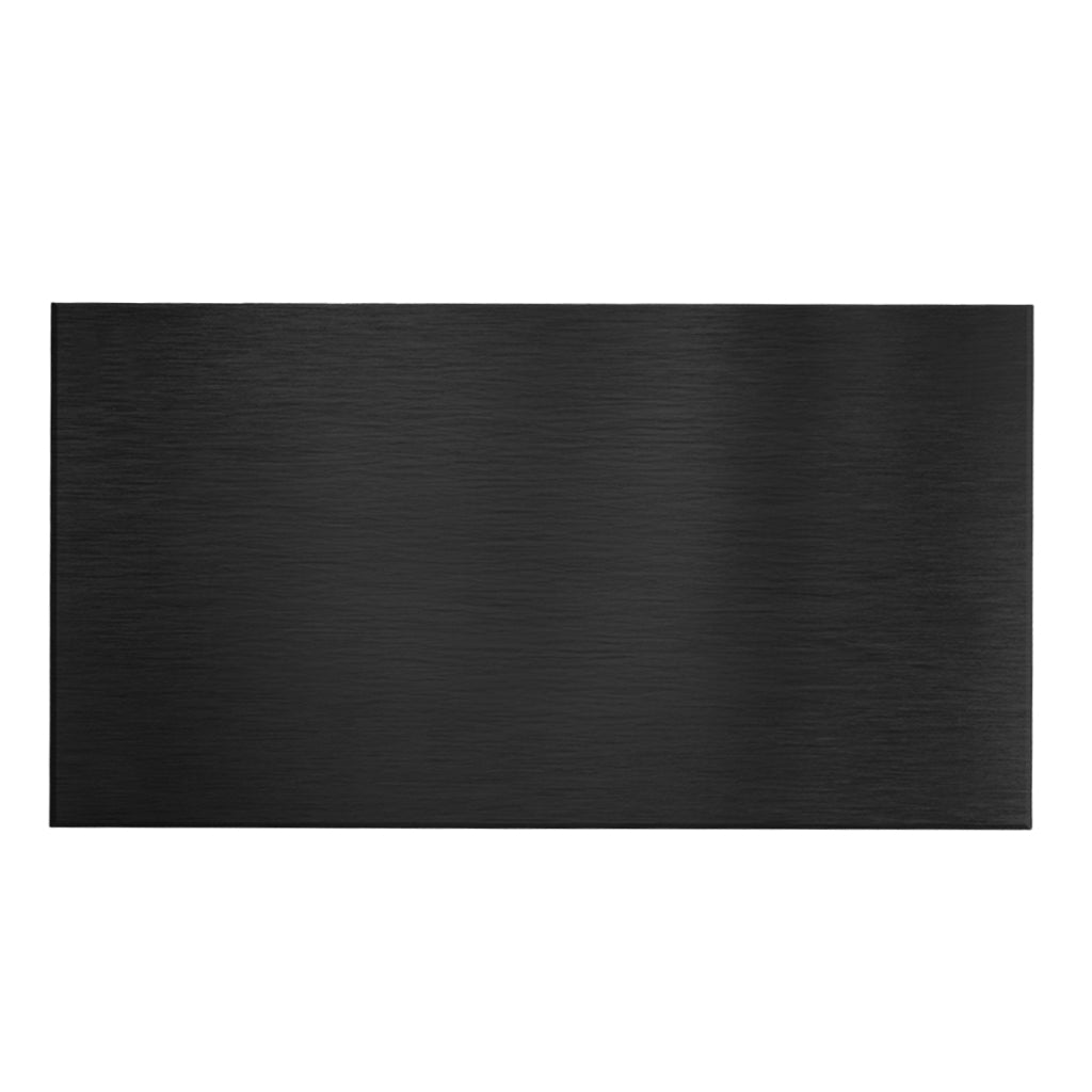 5"x 2.25" Engravable Metal Plate Black