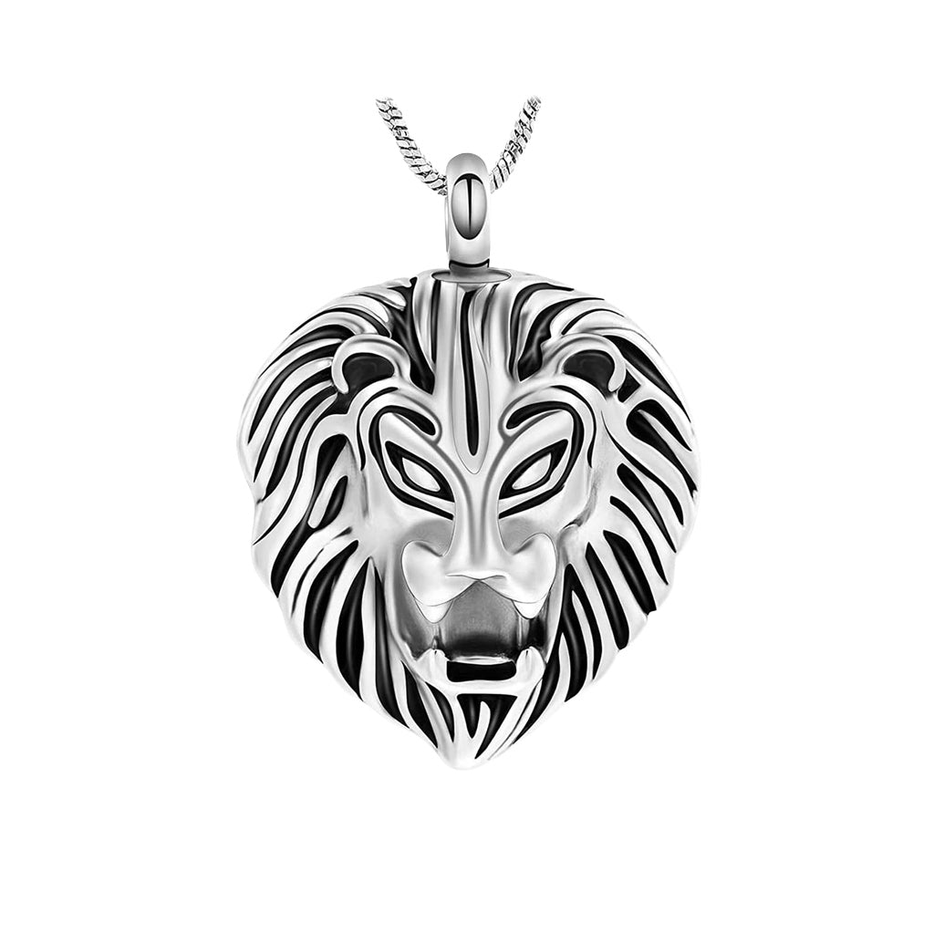 CLEARANCE - J-1508 Lion - Pendant with Chain Silver