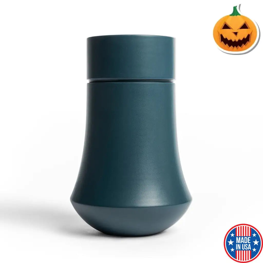 ADULT - Ceramic Urn - Solstice EMBLEM Teal