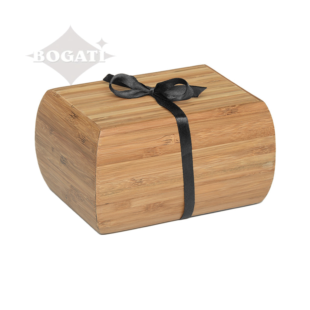 IMPERFECT SELECTION - MEDIUM - Bamboo Urn - 1024 - Curved edges removable Satin ribbon