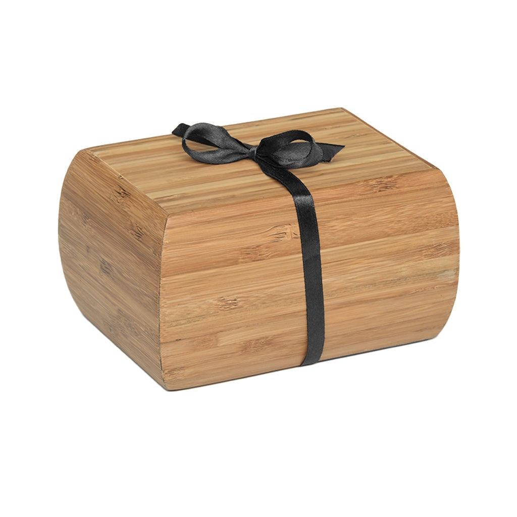 MEDIUM - Bamboo Urn - 1024 - Curved edges removable Satin ribbon - Case of 18