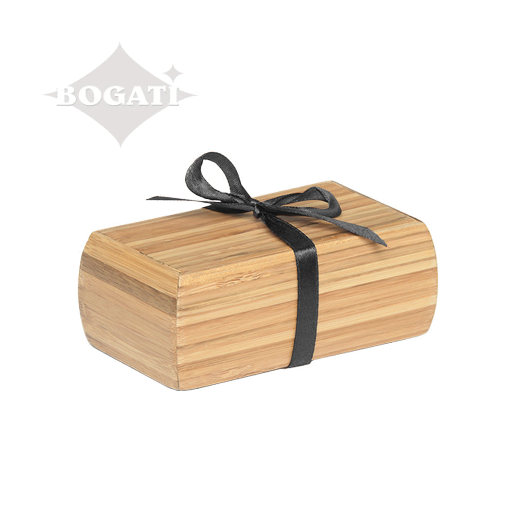 IMPERFECT SELECTION - EXTRA SMALL - Bamboo Urn - 1024 - Curved edges removable Satin ribbon - Case of 36