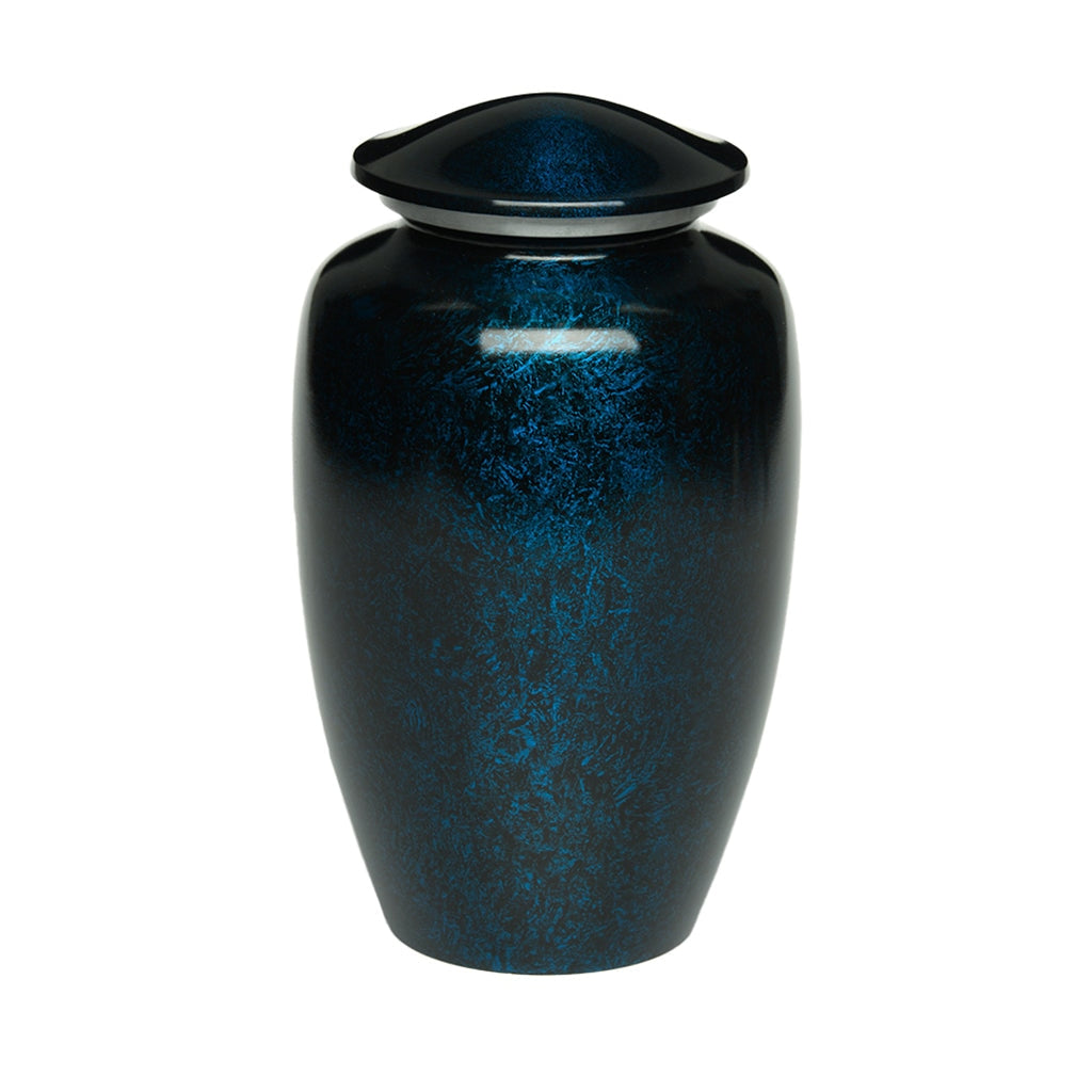 ADULT - Classic Alloy Urn -1310- High Gloss finish Deep Blue