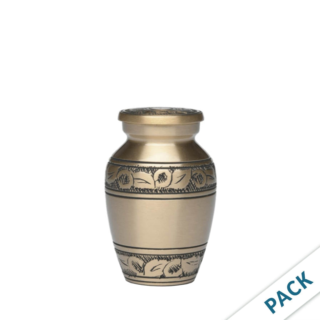 KEEPSAKE - Brass -1400-JAS Bogati Jasmine™ Double Border - Pack of 10 Brass Finish