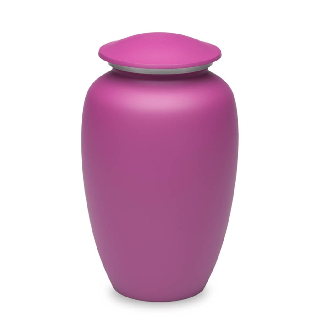CLEARANCE - ADULT Classic alloy urn - 1800 Magenta