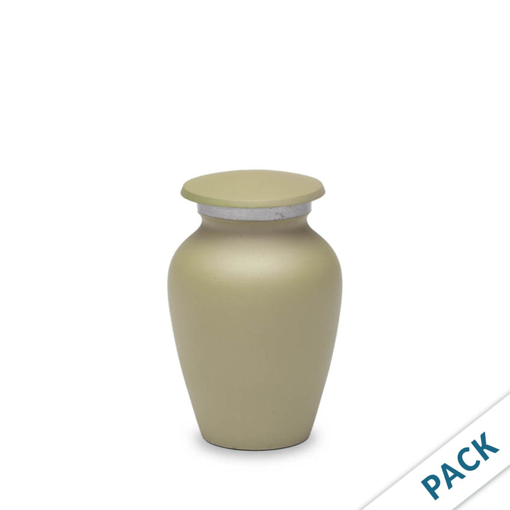 CLEARANCE - KEEPSAKE Classic alloy urn -1800 - Pack of 10 Seafoam