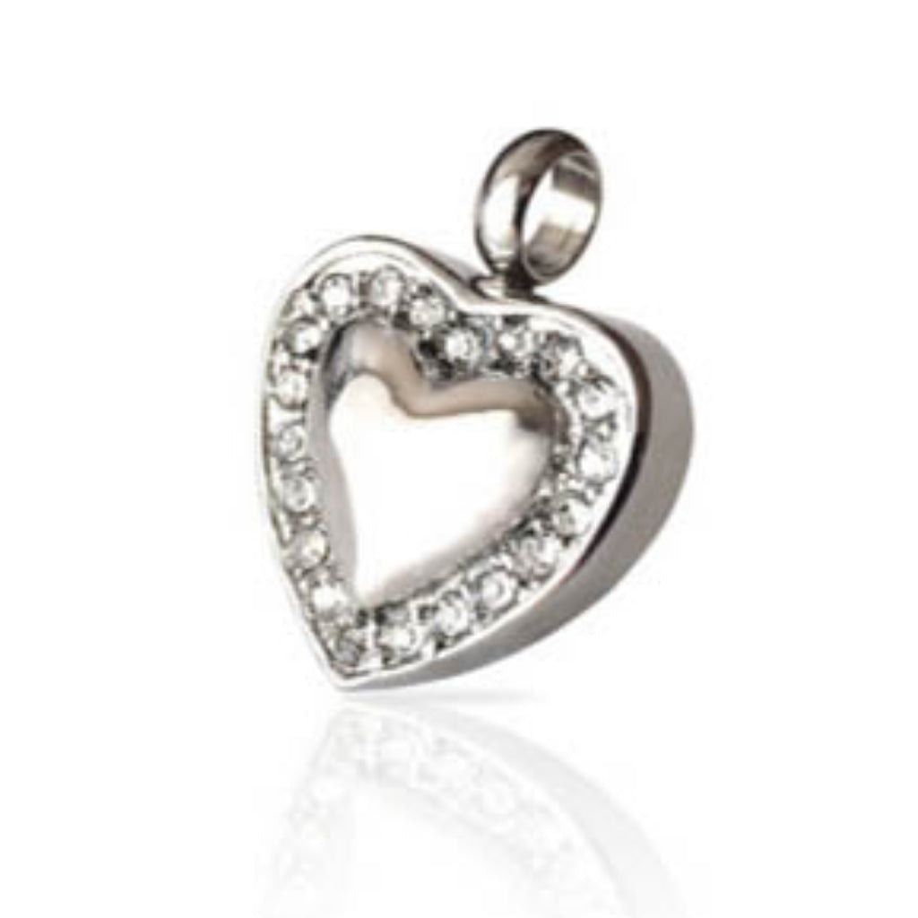 CLEARANCE Sweet Heart- LifeCycle 255-S- Silver-tone - Pendant with Chain