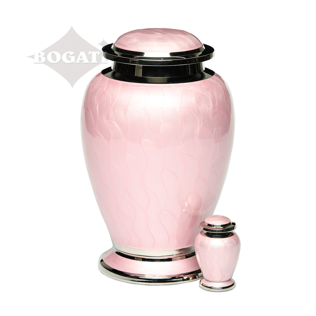 KEEPSAKE - Brass Urn -2571- Gleaming Enamel with Nickel Banding - Pack of 10