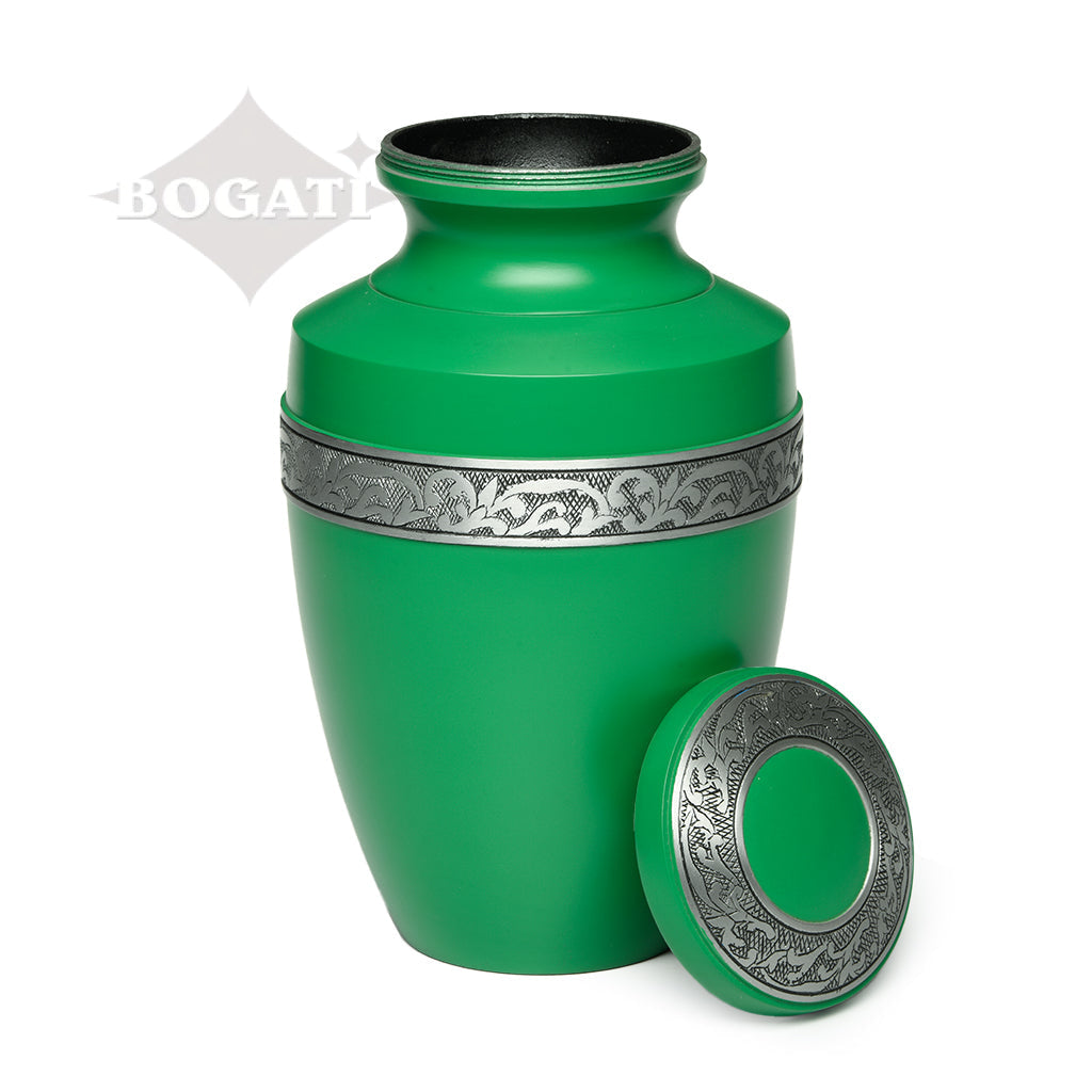 ADULT - Alloy Urn -3076- Grecian with Flowing Vine - Case of 4