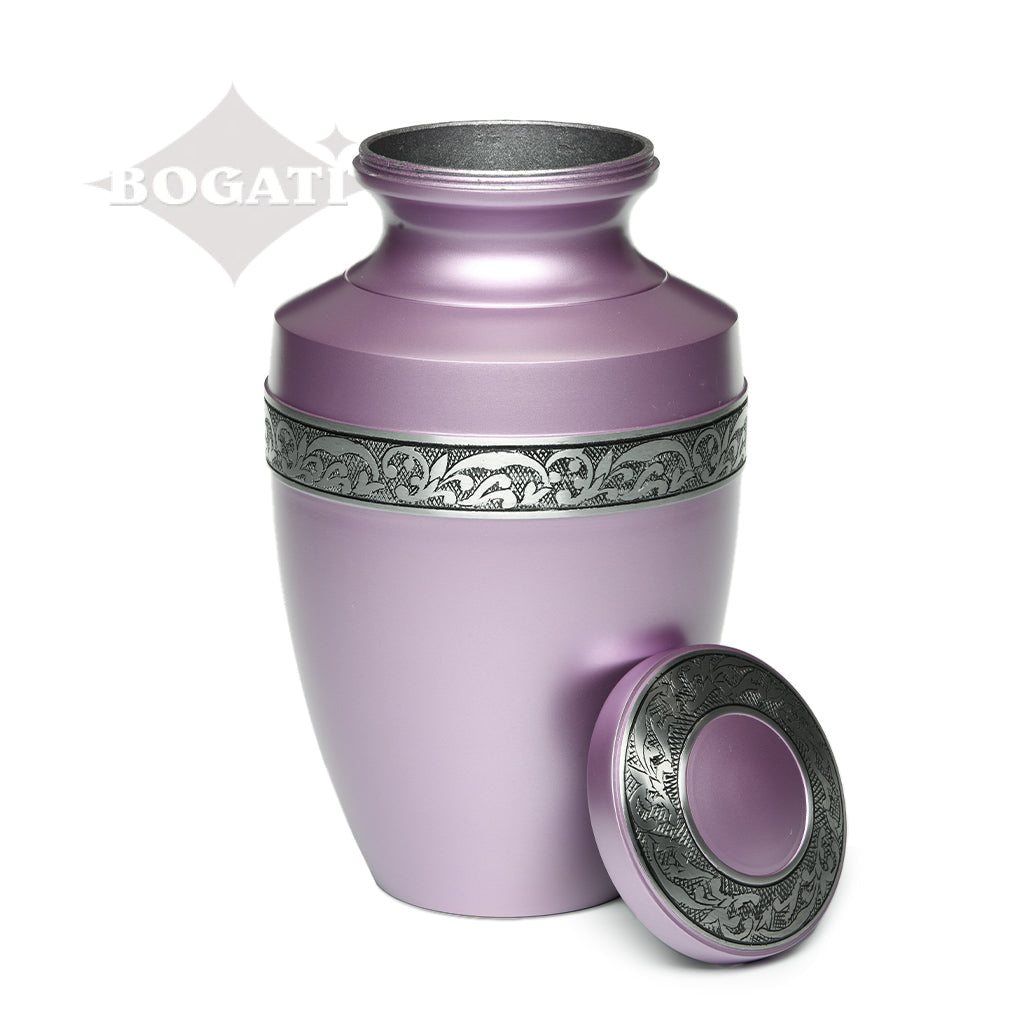 ADULT - Alloy Urn -3076- Grecian with Flowing Vine - Case of 4
