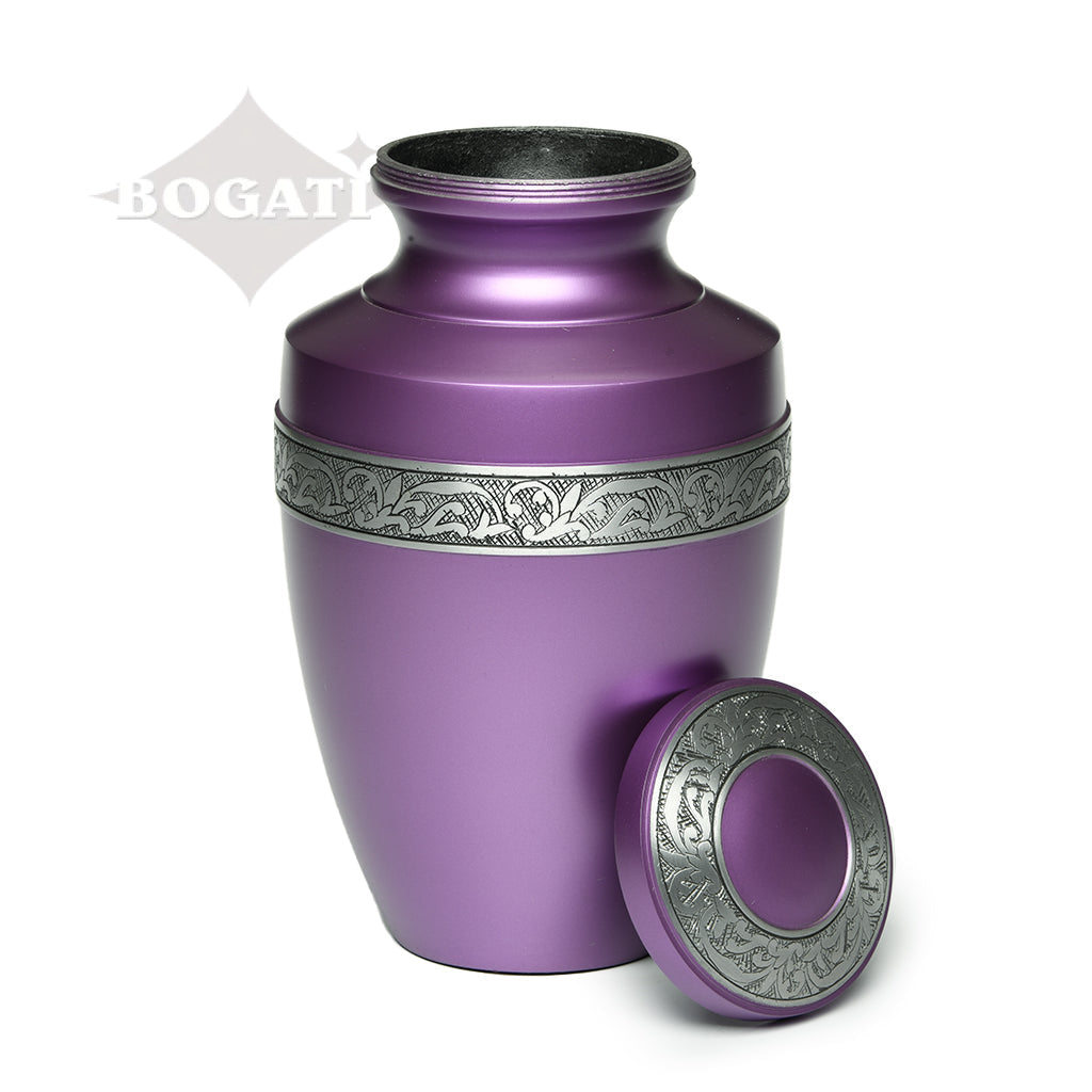 ADULT - Alloy Urn -3076- Grecian with Flowing Vine - Case of 4