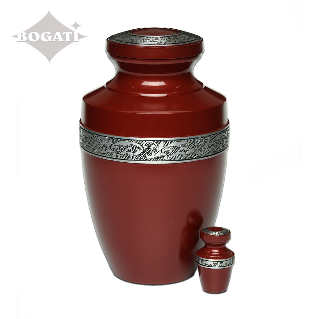 ADULT - Alloy Urn -3076- Grecian with Flowing Vine