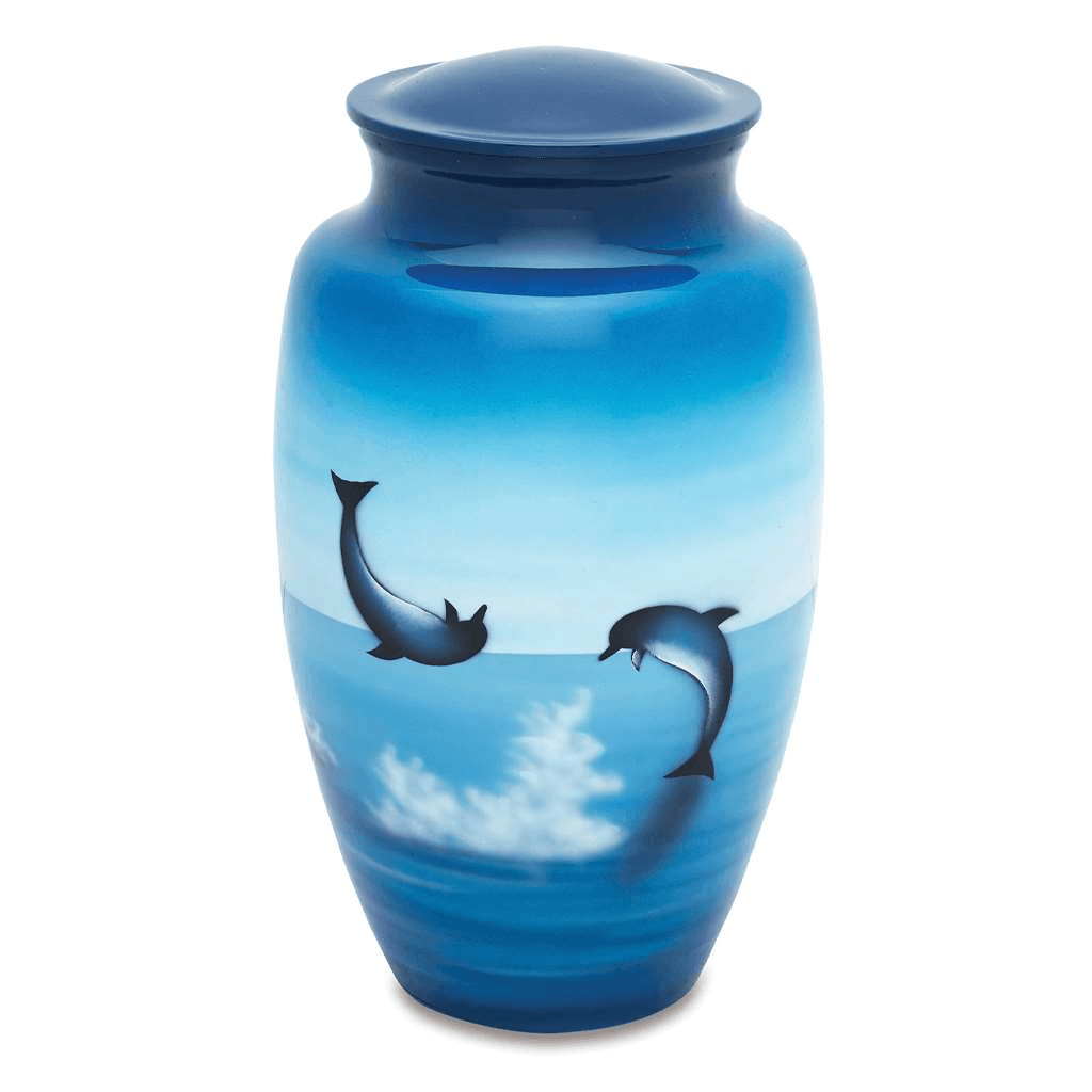ADULT Alloy - 7506- Hand Painted Dolphins