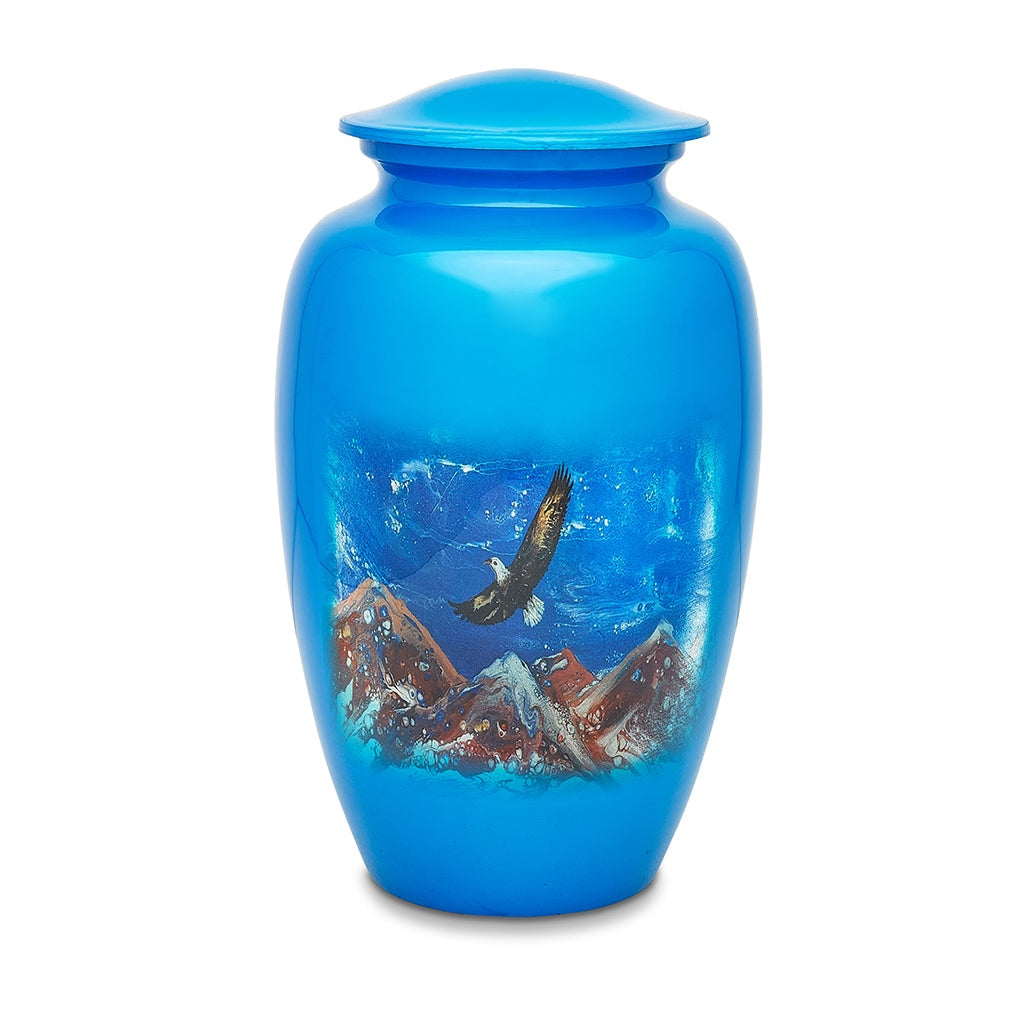 ADULT Alloy Urn -7565- Ascending Eagle