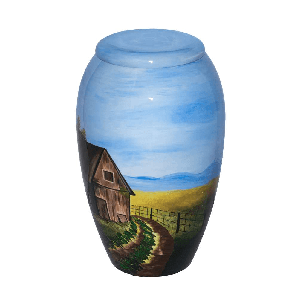 ADULT Alloy- 7737- Hand Painted Country Road
