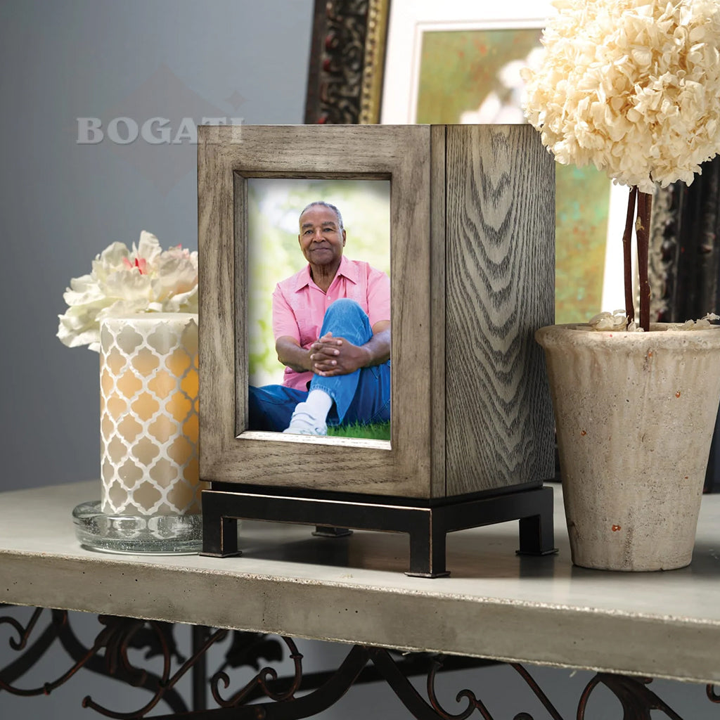 TC Howard Miller Photo Frame Urn - Metro Mantel Series