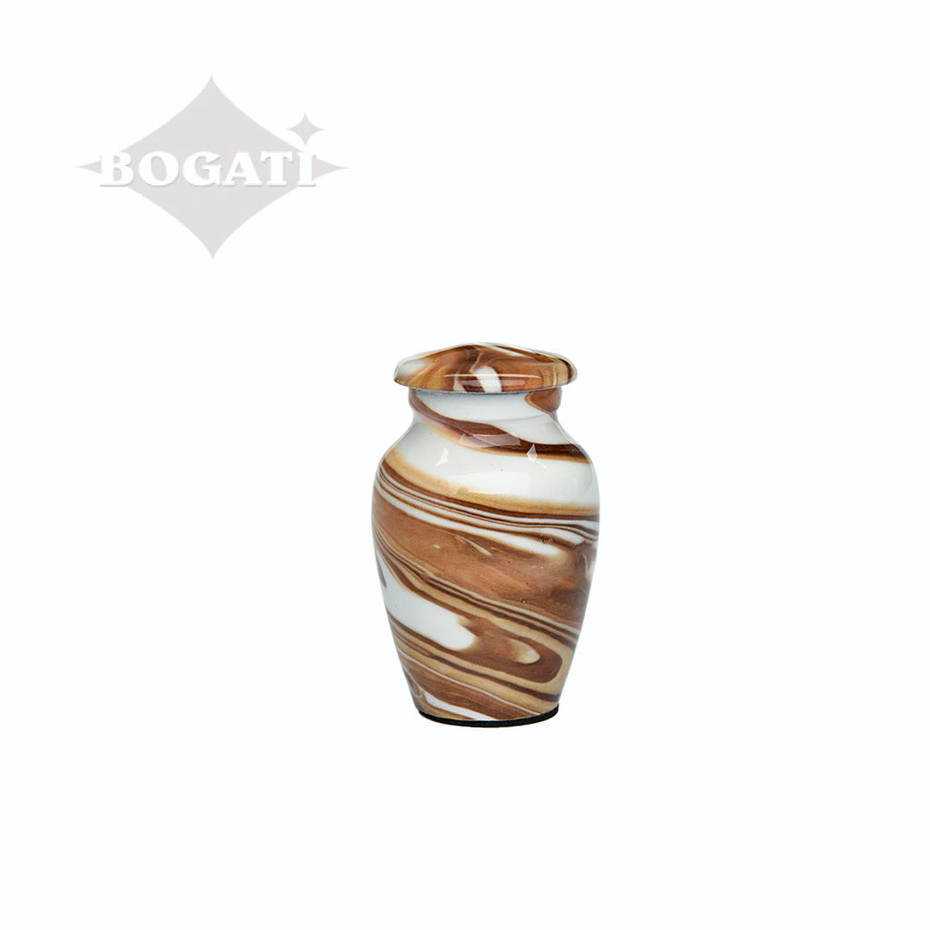 CLEARANCE - KEEPSAKE Classic Alloy Urn -9002- Cafe au Lait Swirl - Pack of 10