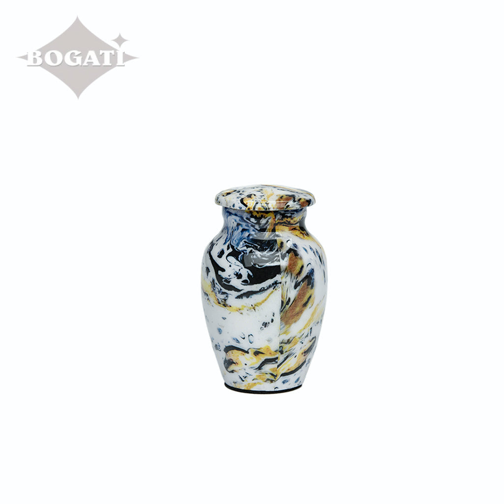 CLEARANCE - KEEPSAKE Classic Alloy Urn -9004- Venetian Blue Swirl