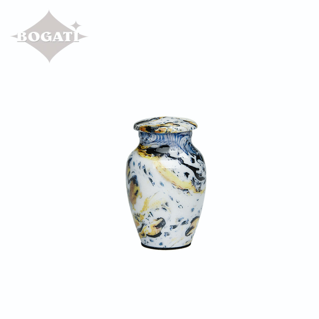 CLEARANCE - KEEPSAKE Classic Alloy Urn -9004- Venetian Blue Swirl