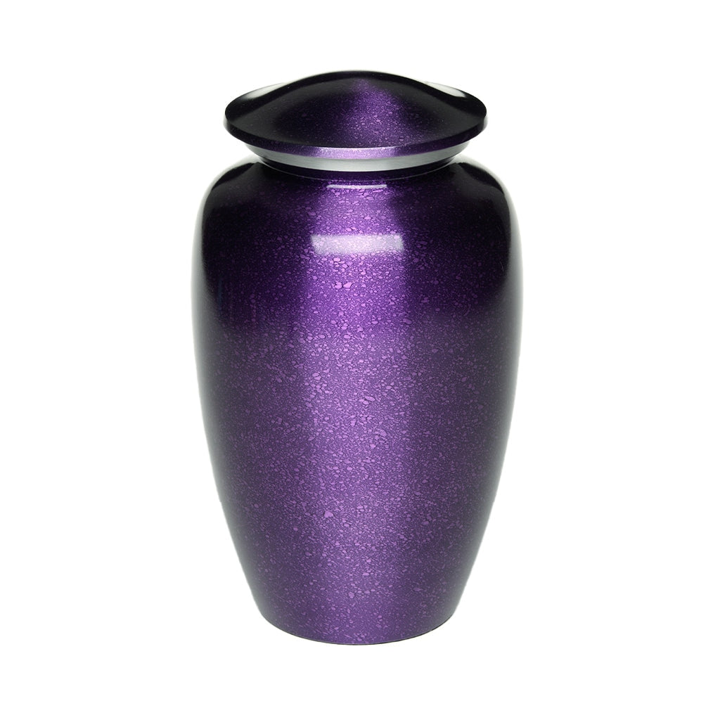 ADULT Classic Alloy Urn -9015- Speckled Purple