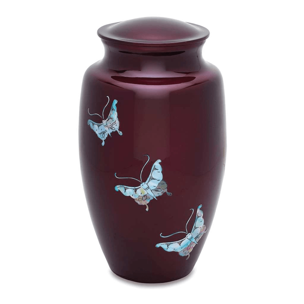 ADULT - 9998-Purple with Mother of Pearl Butterfly