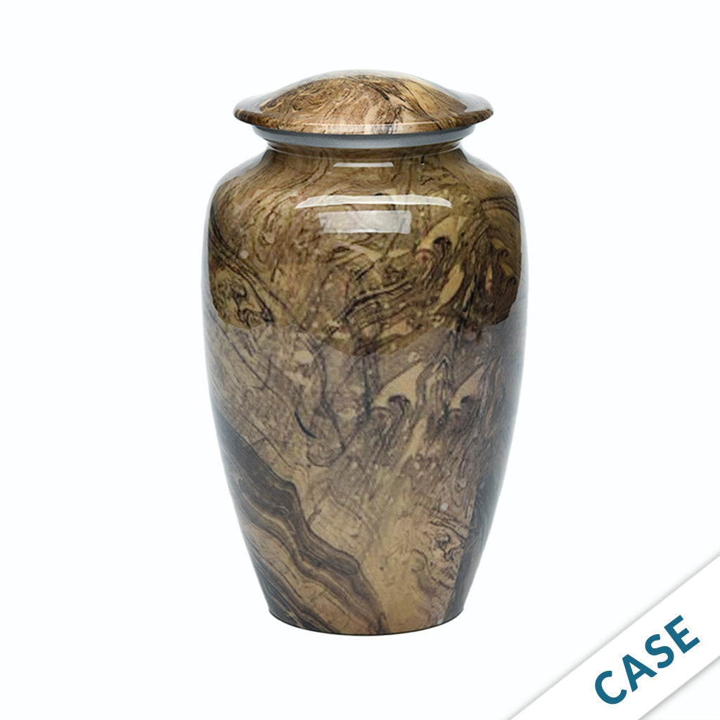 Adult Camo Swirl Alloy Urn | Bogati Urn Company