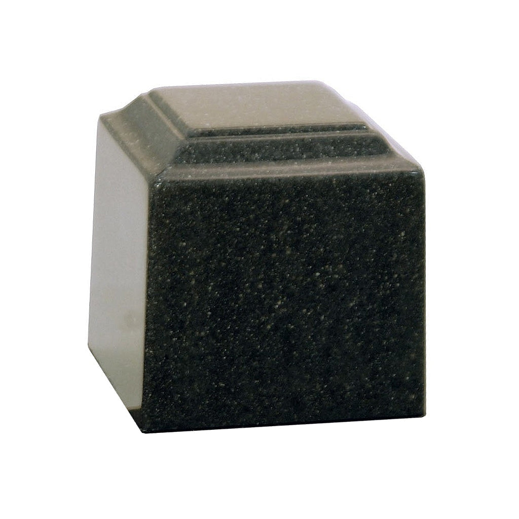 SMALL Cultured Granite Urn - BAHAMA Black