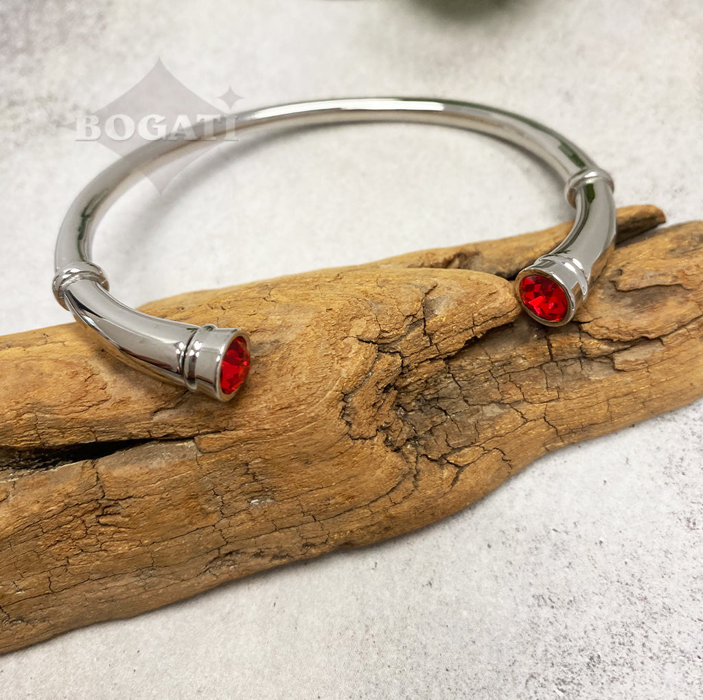 Jeweled Bangle with Crystal Stones | Bogati Urn Company