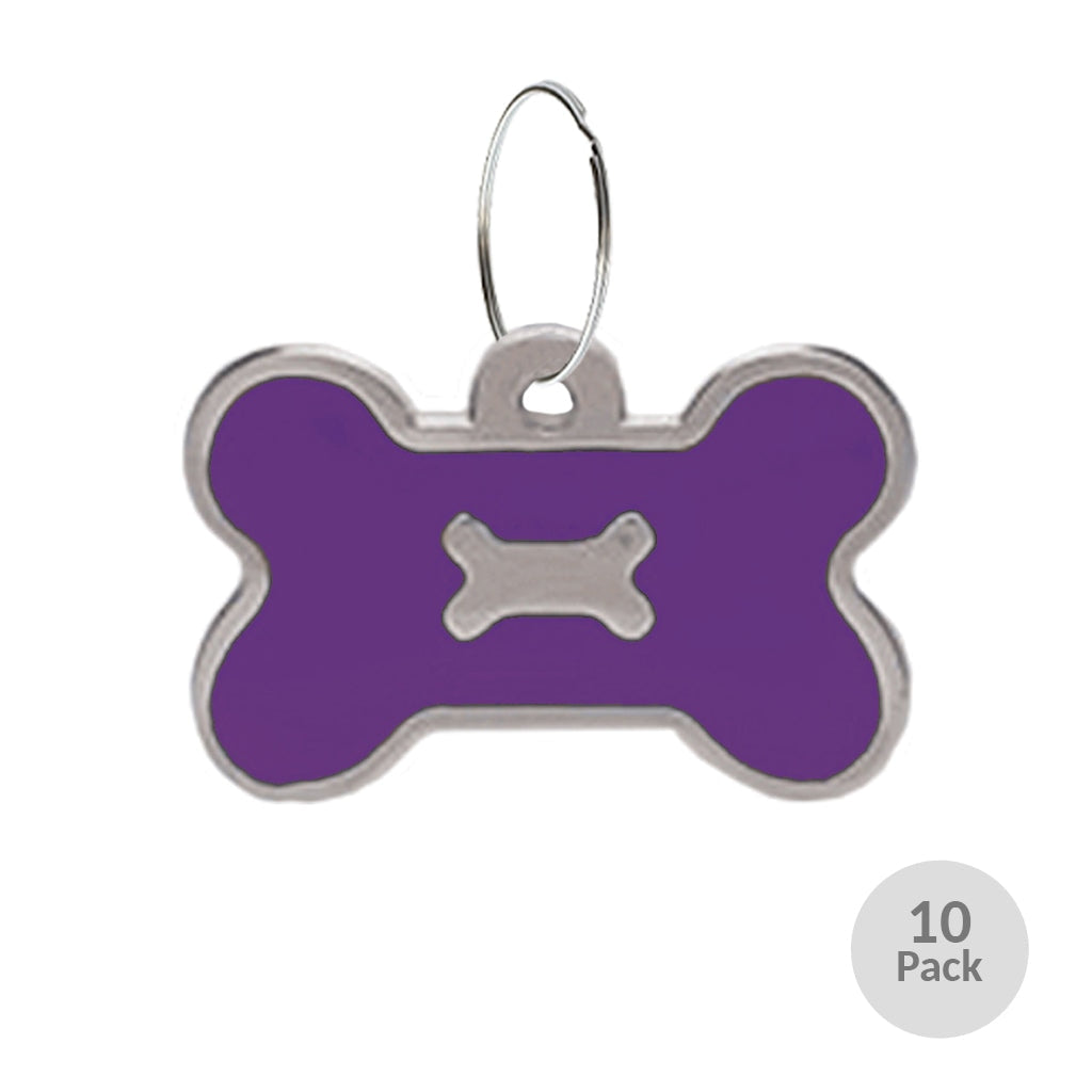 CLEARANCE - Big Bone Medallion - Pack of 10 Purple