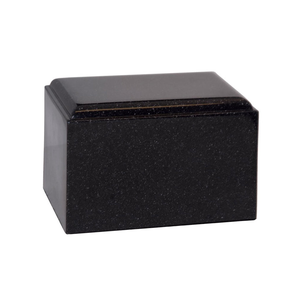 ADULT Cultured Granite Urn - CUMULUS Black