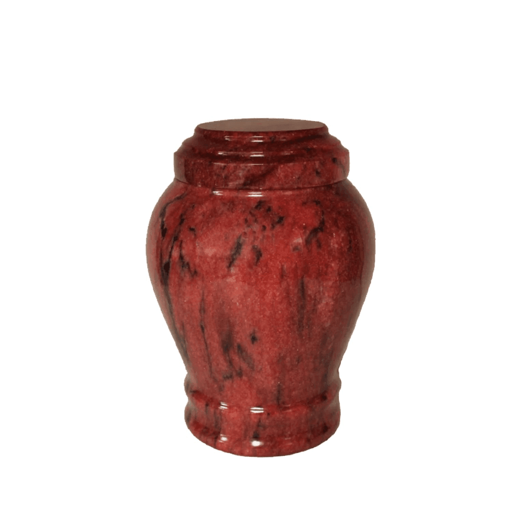 KEEPSAKE - Embrace Red Natural Marble Urn