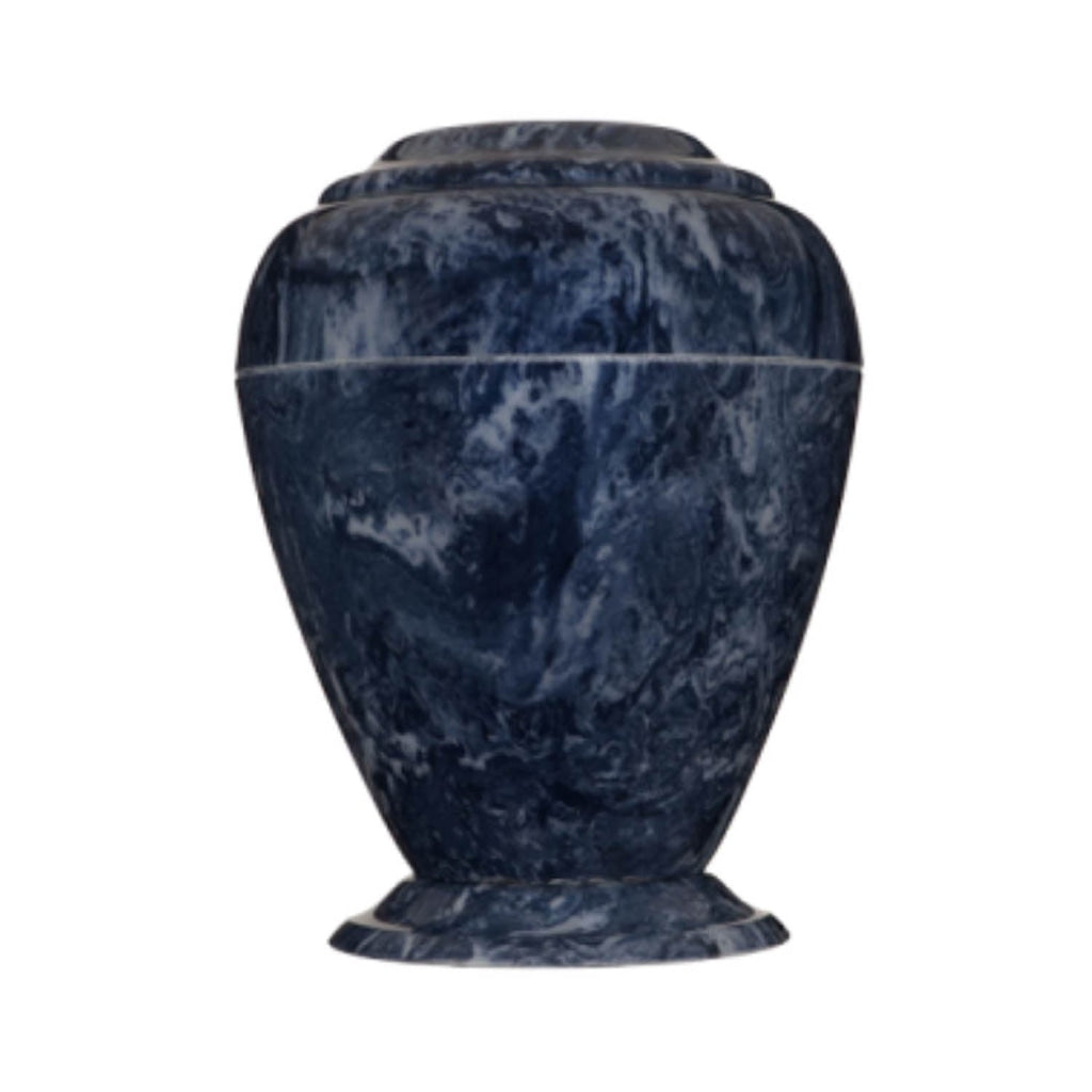 ADULT Georgian Vase Cultured Marble Urn Midnight Blue