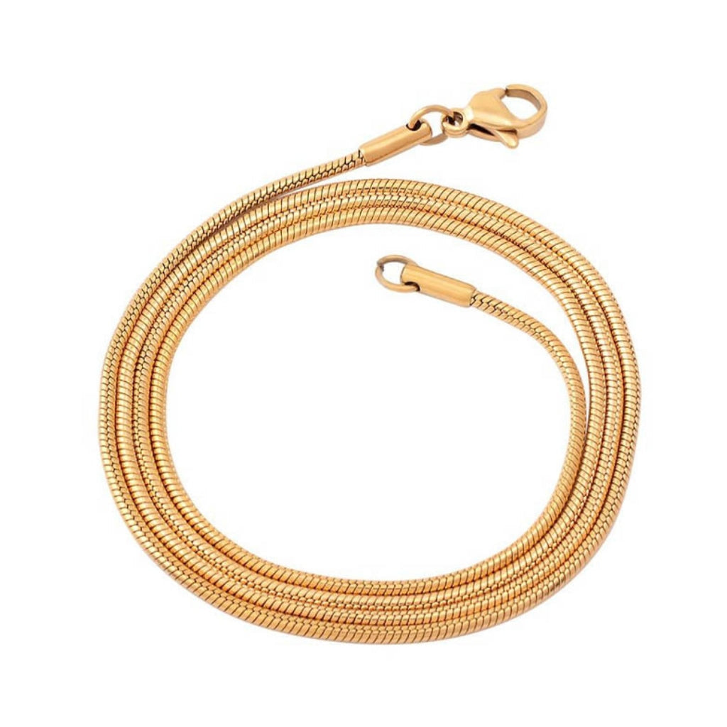 CLEARANCE J-000 - Double Teardrop - Gold-tone - Pendant with Chain