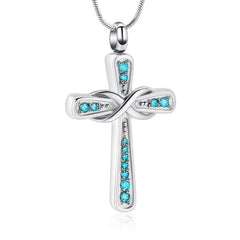 Infinity Cross with crystal stones | Bogati Urn Company Infinity Cross with crystal stones | Bogati Urn Company