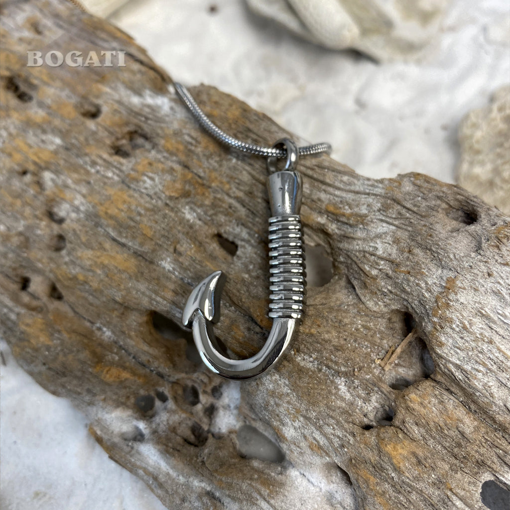 J-049 - Fish Hook - Pendant with Chain