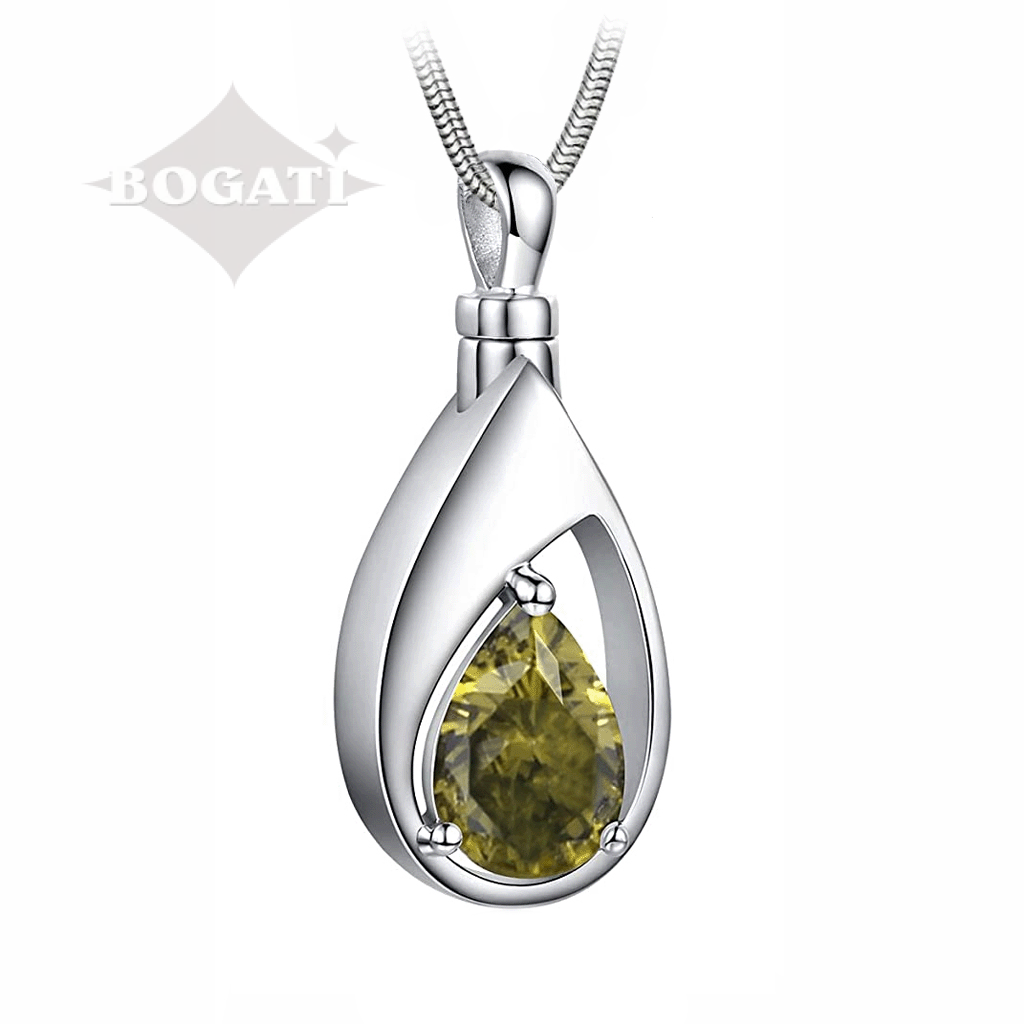 Jewelry Package: Birthstone Teardrops - Pendants with Chains