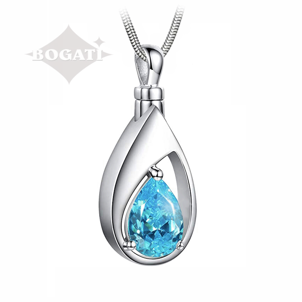 Jewelry Package: Birthstone Teardrops - Pendants with Chains