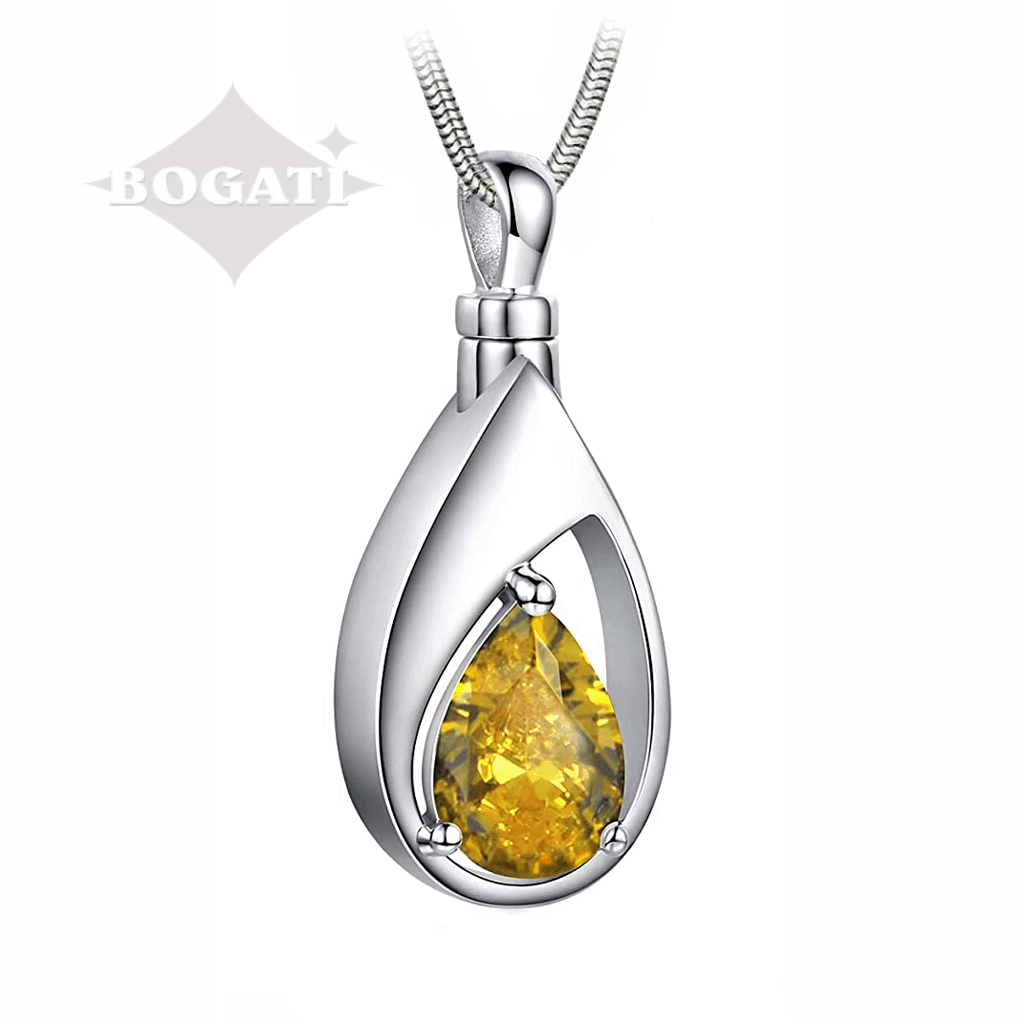 Jewelry Package: Birthstone Teardrops - Pendants with Chains
