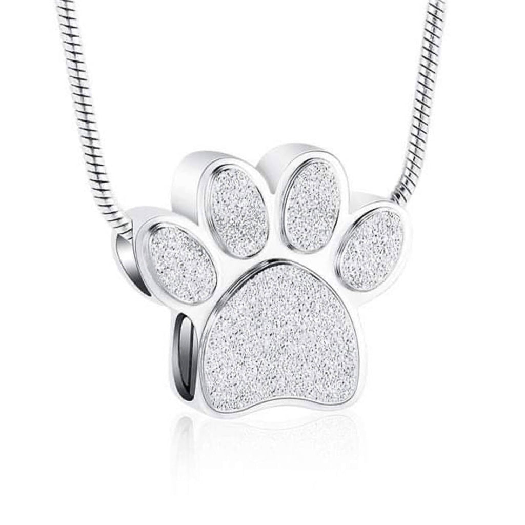 J-158 - Mini Paw - Pendant with Chain - Silver
