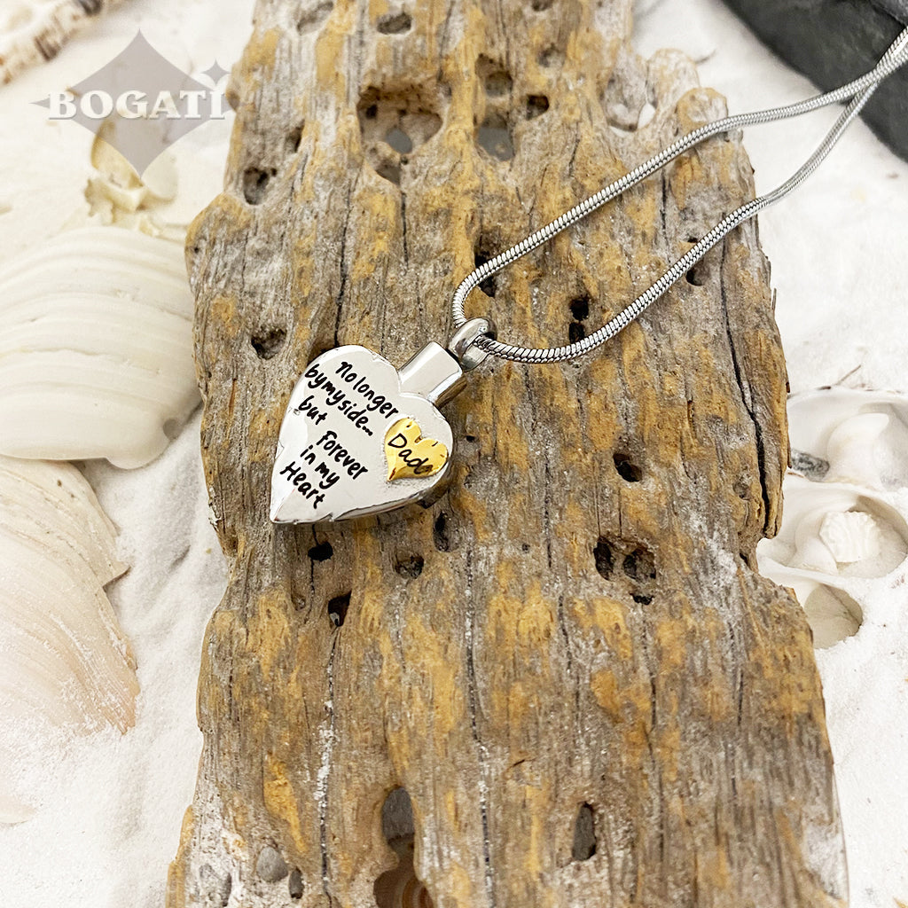 Family Heart - Dad- cremation Pendant - Bogati