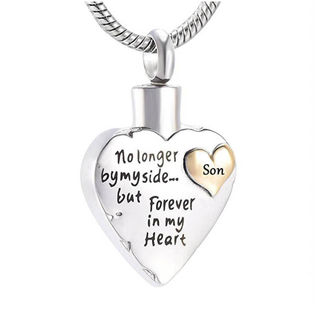 Family Heart- SON- Memorial Necklace - Bogati