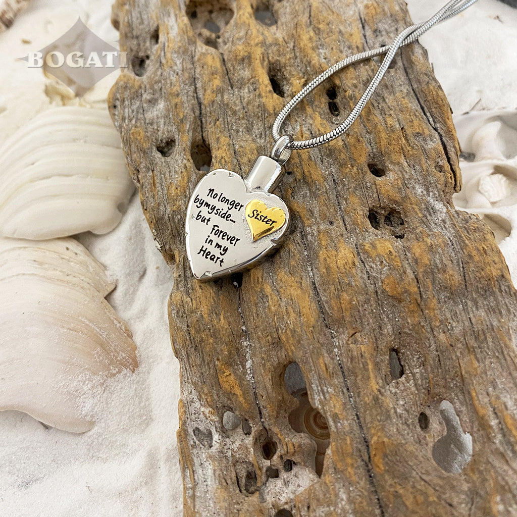 Family Heart - Sister - cremation Pendant - Bogati