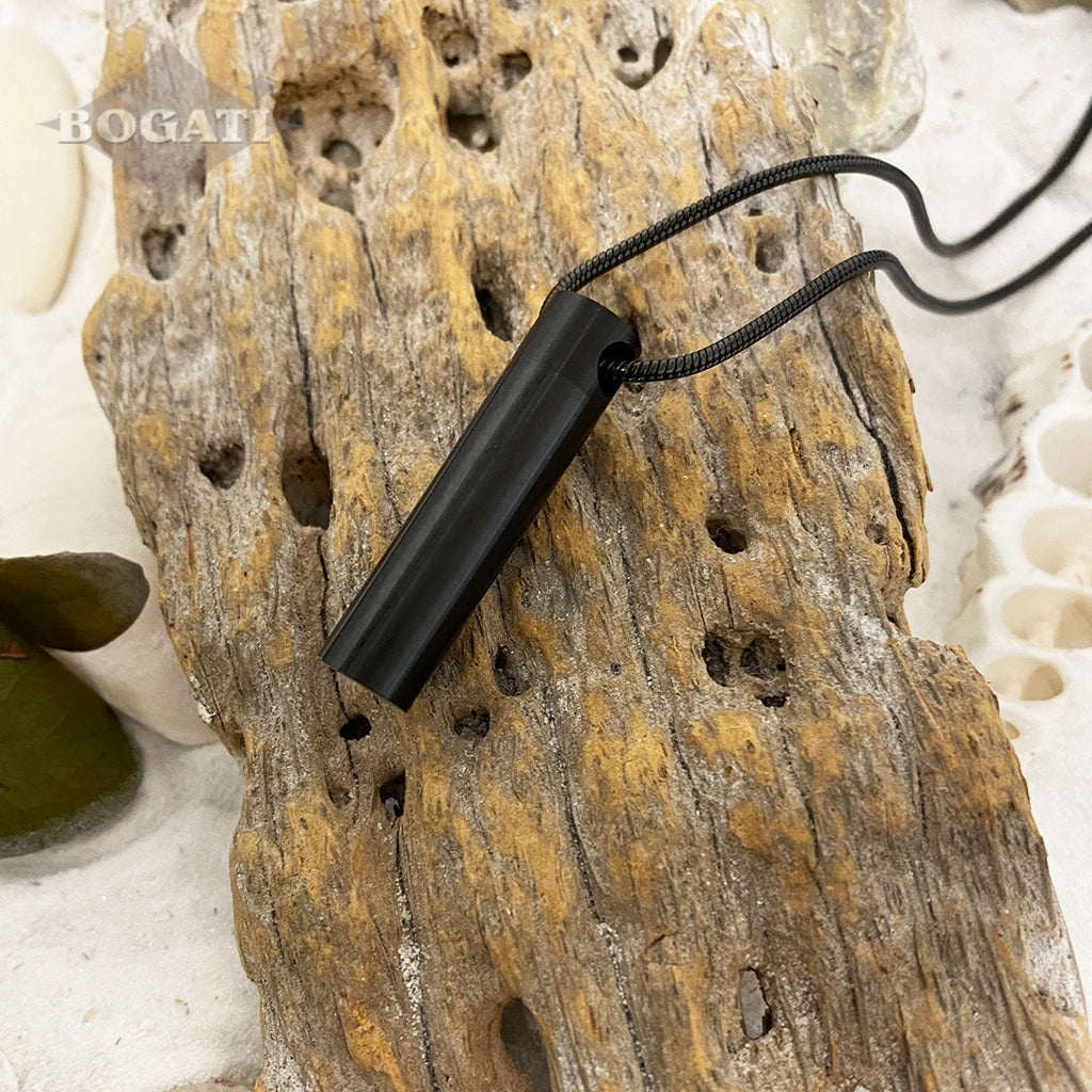 J-202 - Simple Cylinder - Pendant with Chain